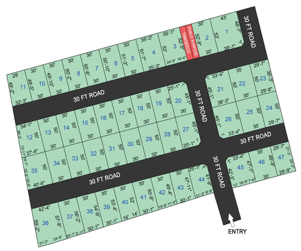 Master Plan of G Square Hillview in Chinnavedampatti, Coimbatore - Image 318680