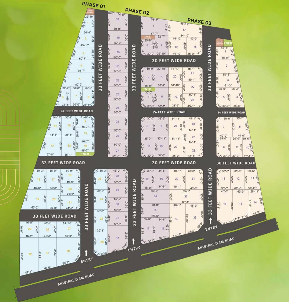 Master Plan of G Square Heritage in Othakalmandapam, Coimbatore - Image 318645