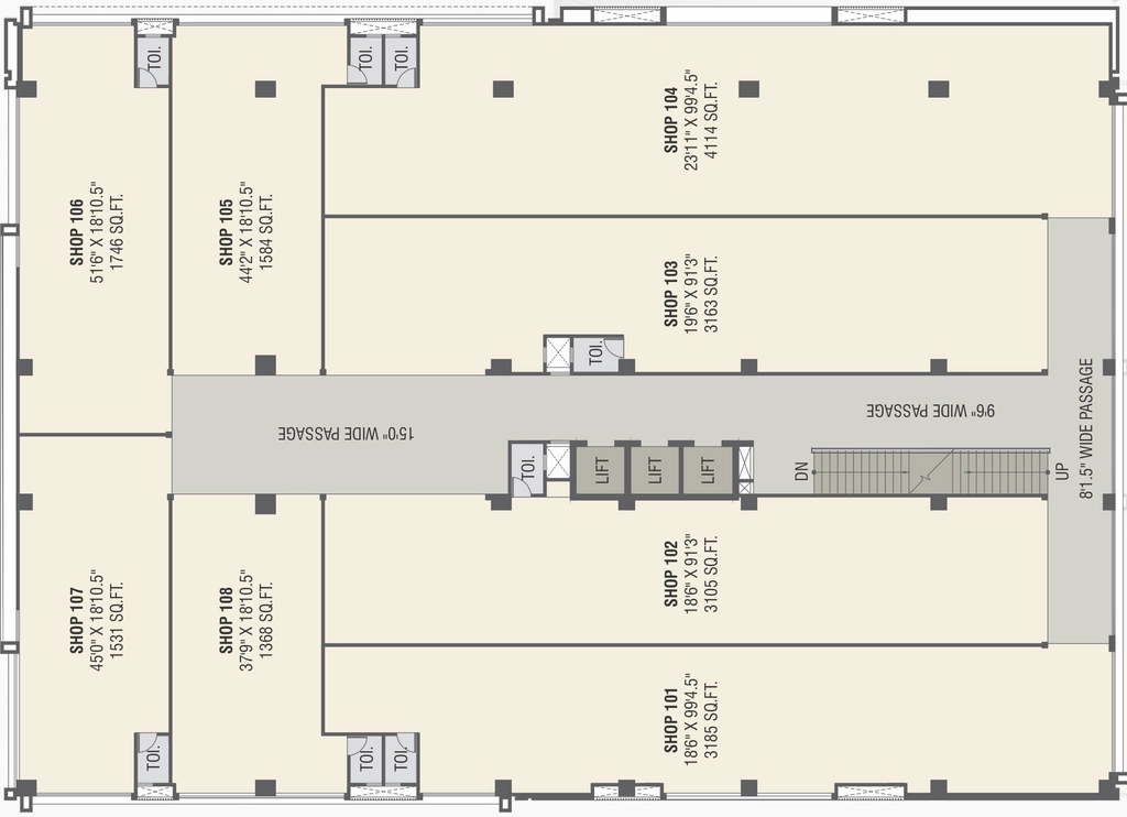 Floor Plan of Alpha Business Park in Bodakdev, Ahmedabad - Image 318143