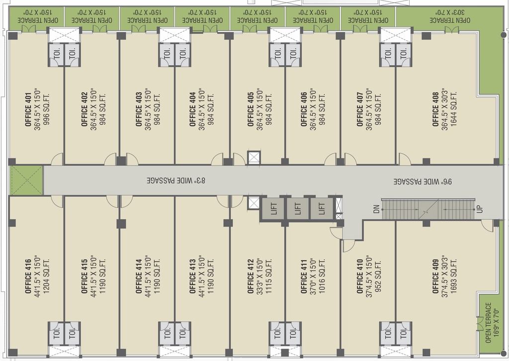 Floor Plan of Alpha Business Park in Bodakdev, Ahmedabad - Image 318145