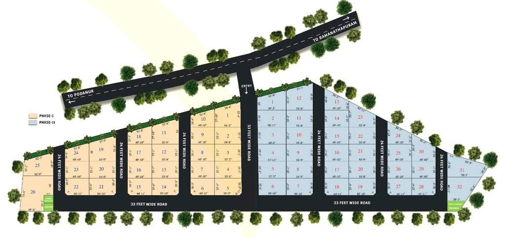 Master Plan of G Square Aspire in Nanjundapuram, Coimbatore - Image 318619