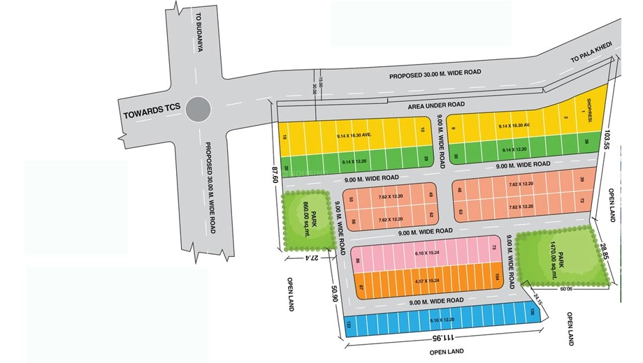 Master Plan of RR Pearl Leaf in Bada Bangarda, Indore - Image 369337