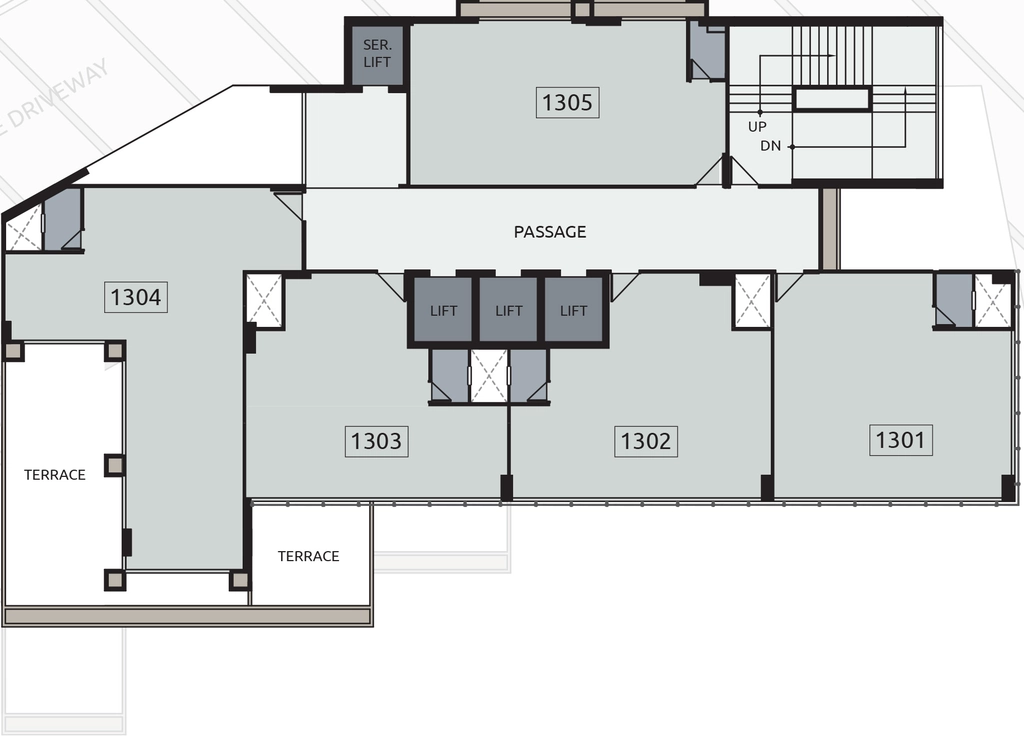 Floor Plan of Akshar Square in Bodakdev, Ahmedabad - Image 315310
