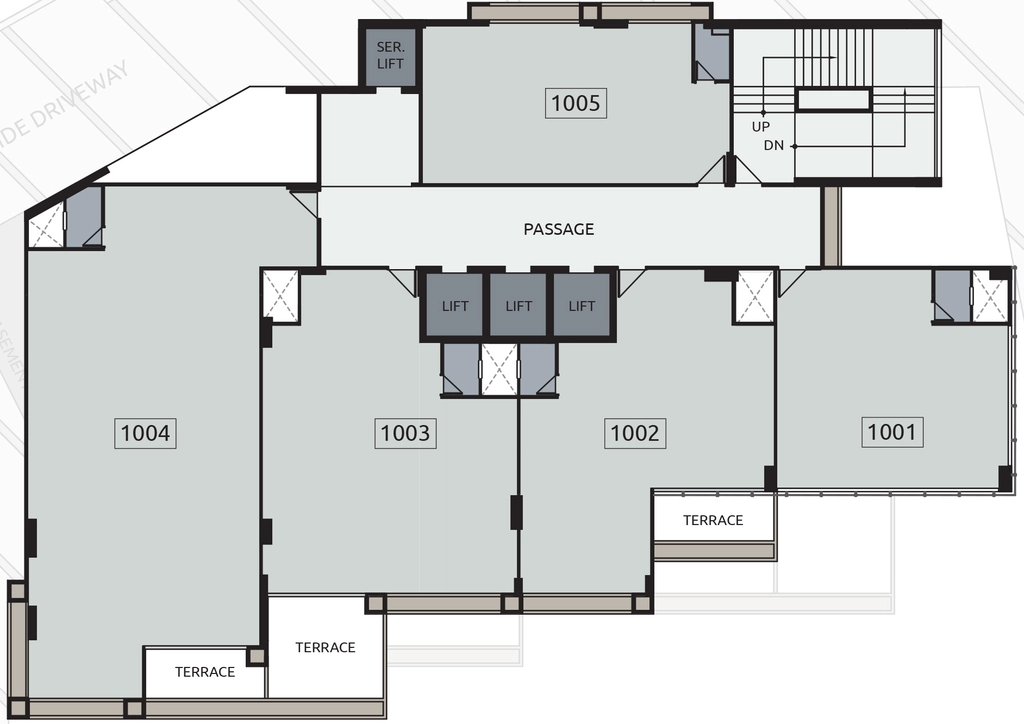 Floor Plan of Akshar Square in Bodakdev, Ahmedabad - Image 315304