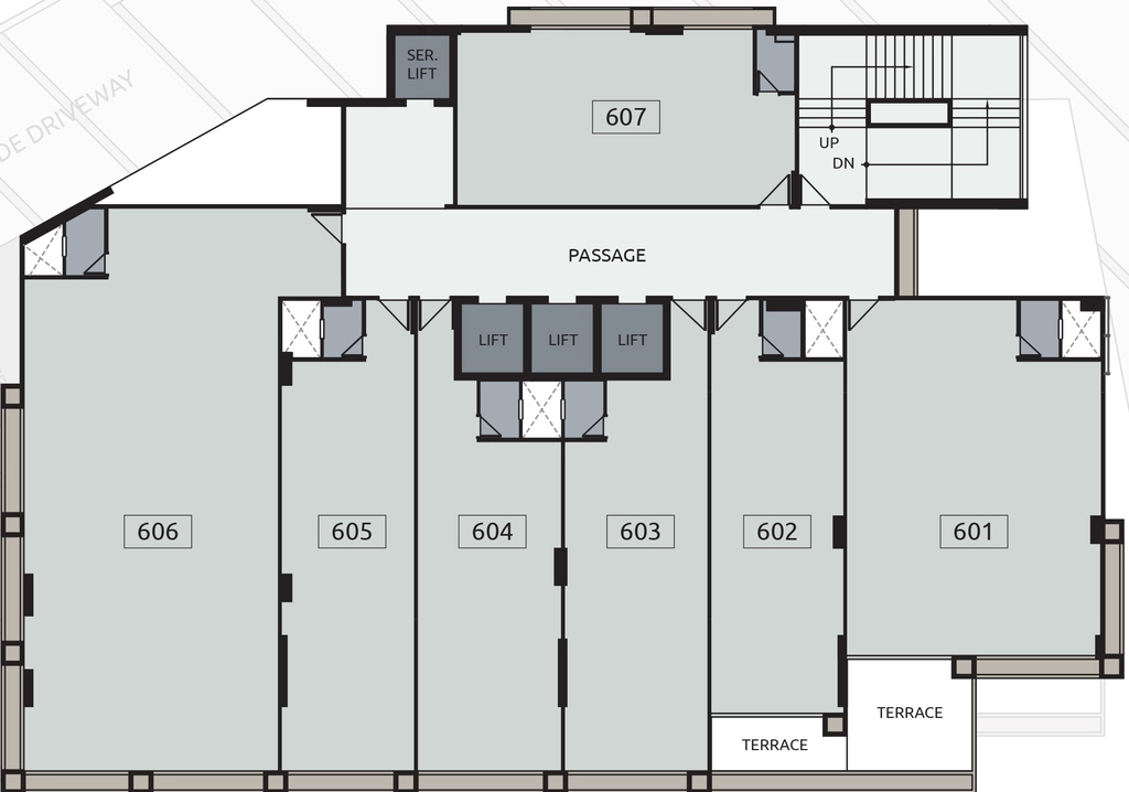 Floor Plan of Akshar Square in Bodakdev, Ahmedabad - Image 315309