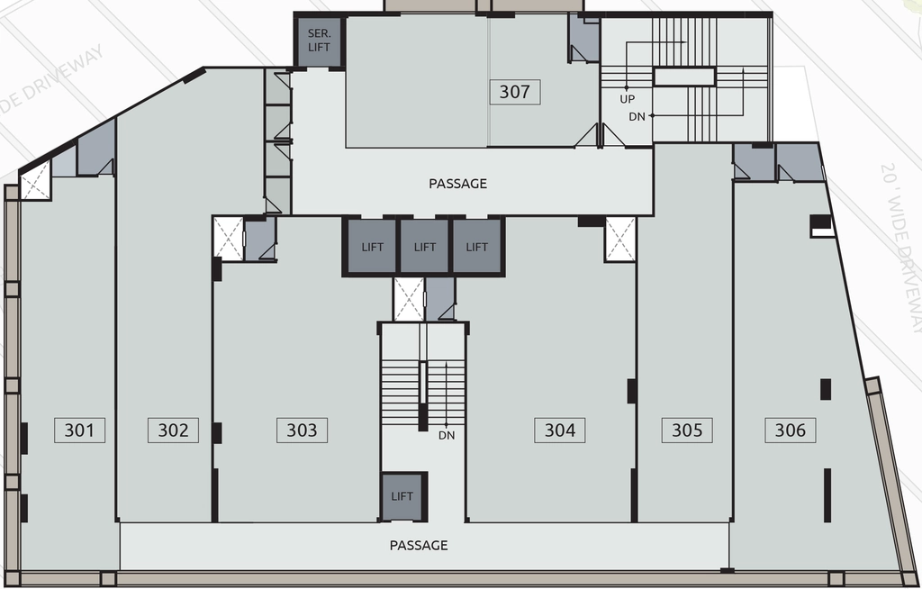 Floor Plan of Akshar Square in Bodakdev, Ahmedabad - Image 315305