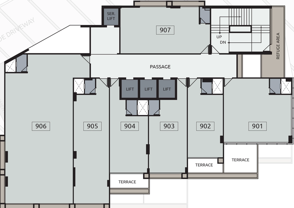 Floor Plan of Akshar Square in Bodakdev, Ahmedabad - Image 315306