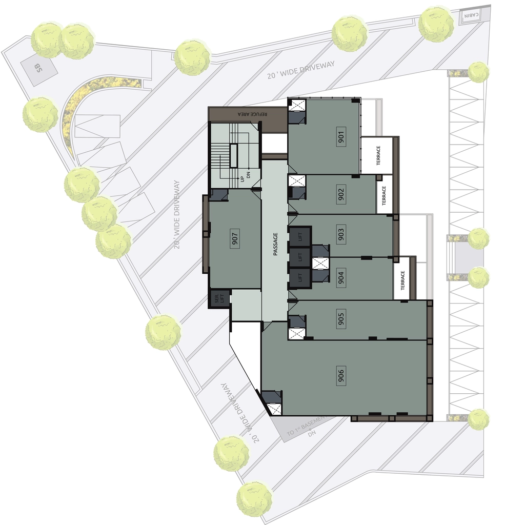 Master Plan of Akshar Square in Bodakdev, Ahmedabad - Image 315303