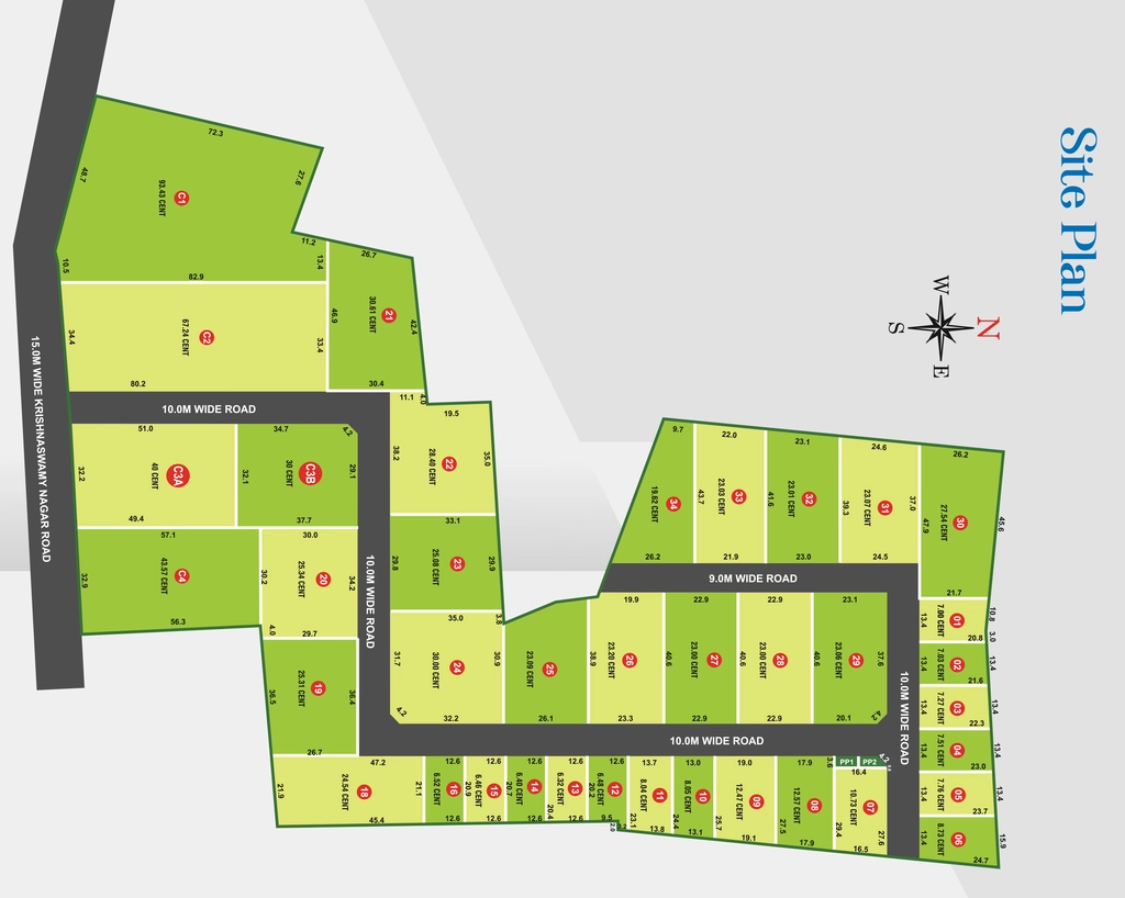 Master Plan of G Square Blue Crest in Krishnaswamy Nagar, Coimbatore - Image 318828