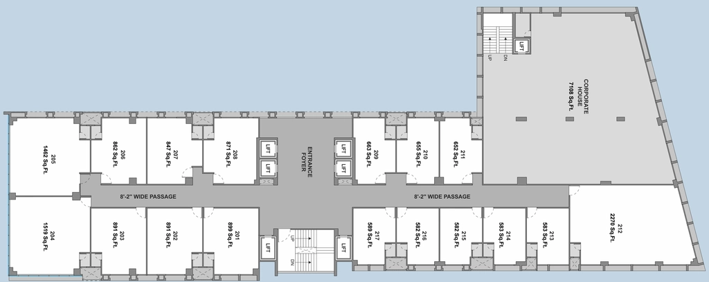 Floor Plan of Solitaire Connect in Makarba, Ahmedabad - Image 366837