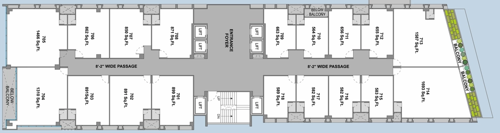 Floor Plan of Solitaire Connect in Makarba, Ahmedabad - Image 366835