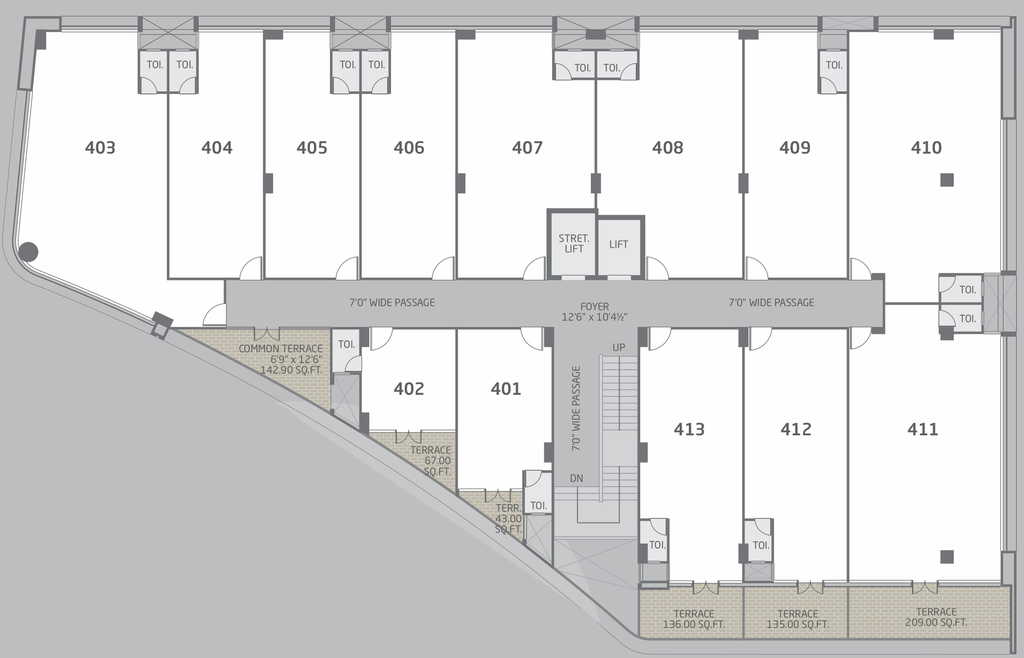 Floor Plan of Shilp One in Shilaj, Ahmedabad - Image 309636