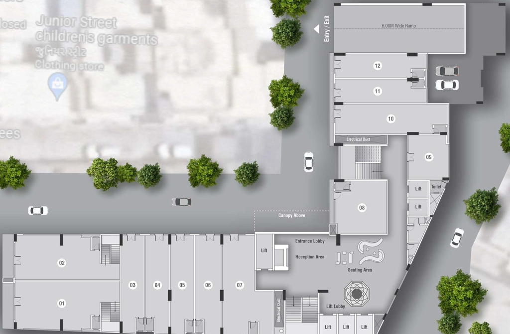Floor Plan of Narayankrupa Krupal Pathshala in Shivranjani, Ahmedabad - Image 315950