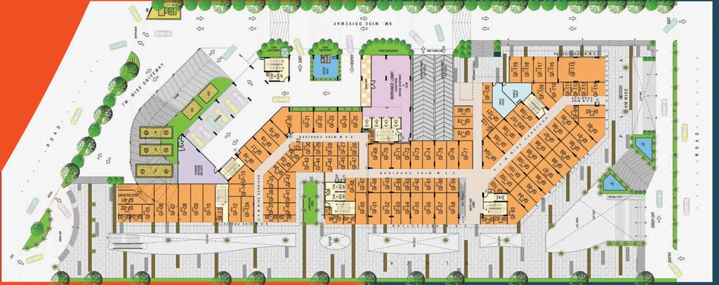 Master Plan of Commercial Gaurs Runway Suites in Yamuna Expressway, Greater Noida - Image 307333