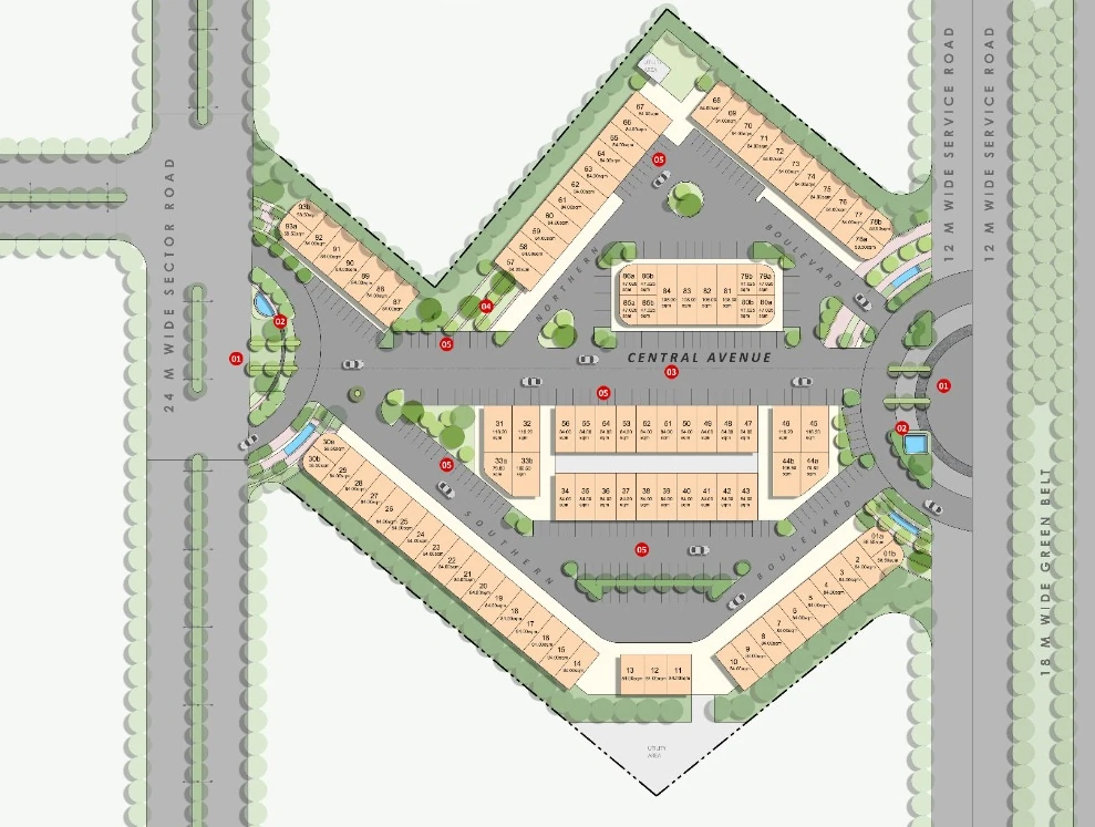 Master Plan of M3M SCO 84 in Sector 84, Gurgaon - Image 366134