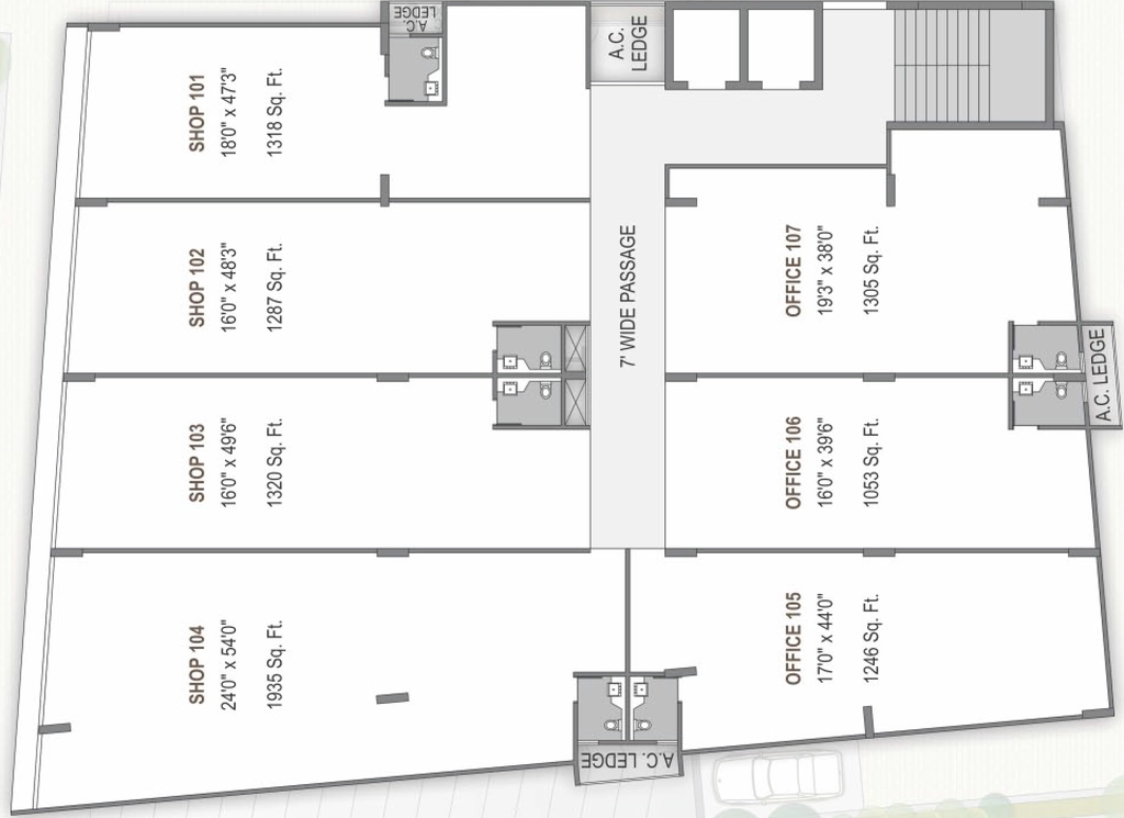 Floor Plan of Marutinandan Entice in Ambli, Ahmedabad - Image 322361