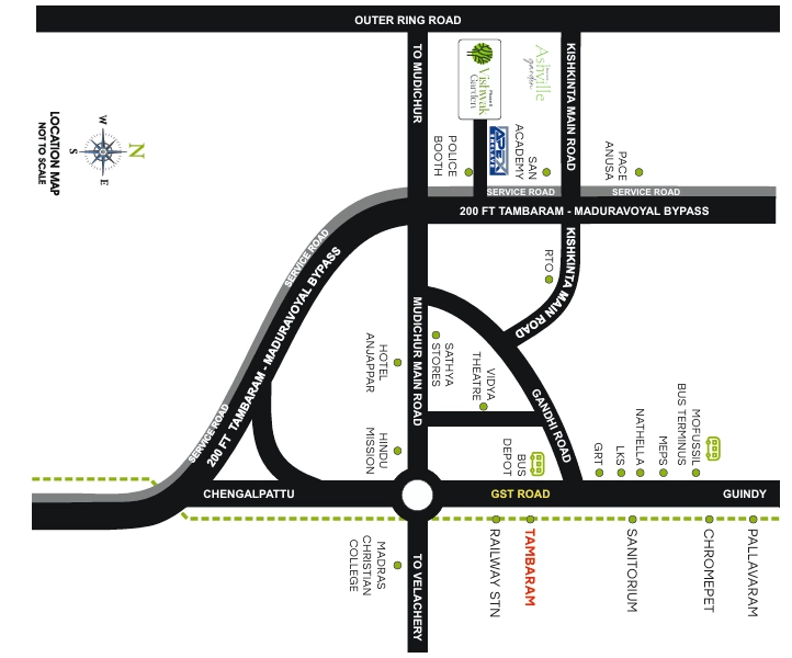 Location of Value Vishwak Garden Phase 2 in Tambaram, Chennai - Image 321335