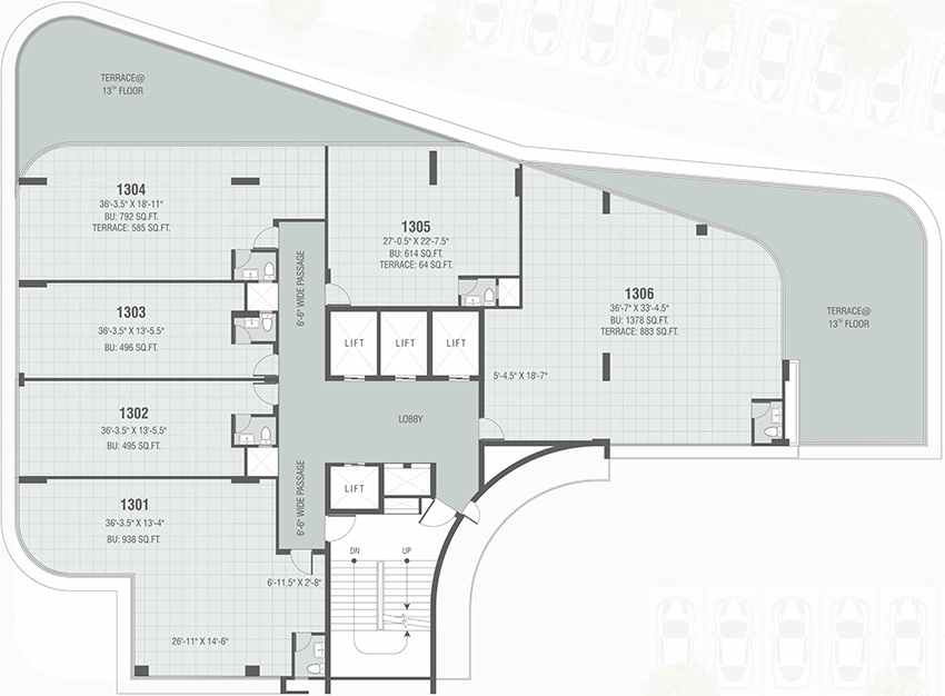 Floor Plan of Parkview Nexus in Sola, Ahmedabad - Image 319185
