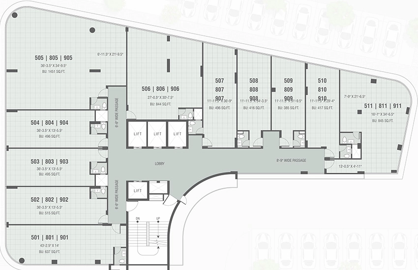 Floor Plan of Parkview Nexus in Sola, Ahmedabad - Image 319183