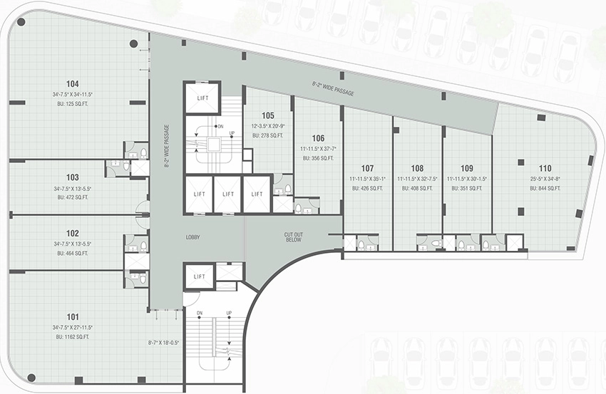Floor Plan of Parkview Nexus in Sola, Ahmedabad - Image 319184