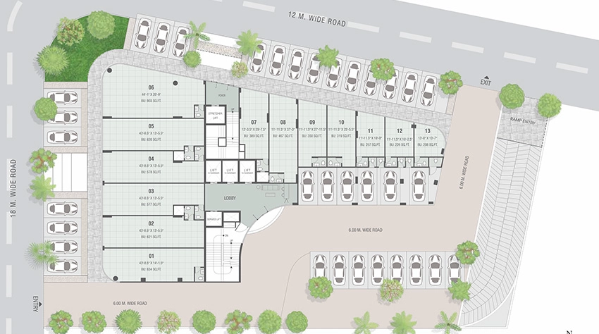 Master Plan of Parkview Nexus in Sola, Ahmedabad - Image 319182