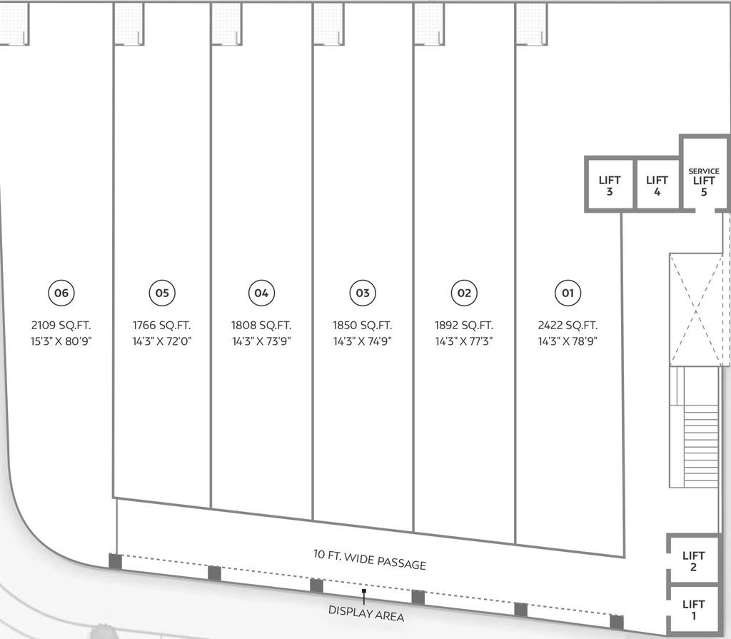 Floor Plan of D and C Majestic in Ellisbridge, Ahmedabad - Image 318663