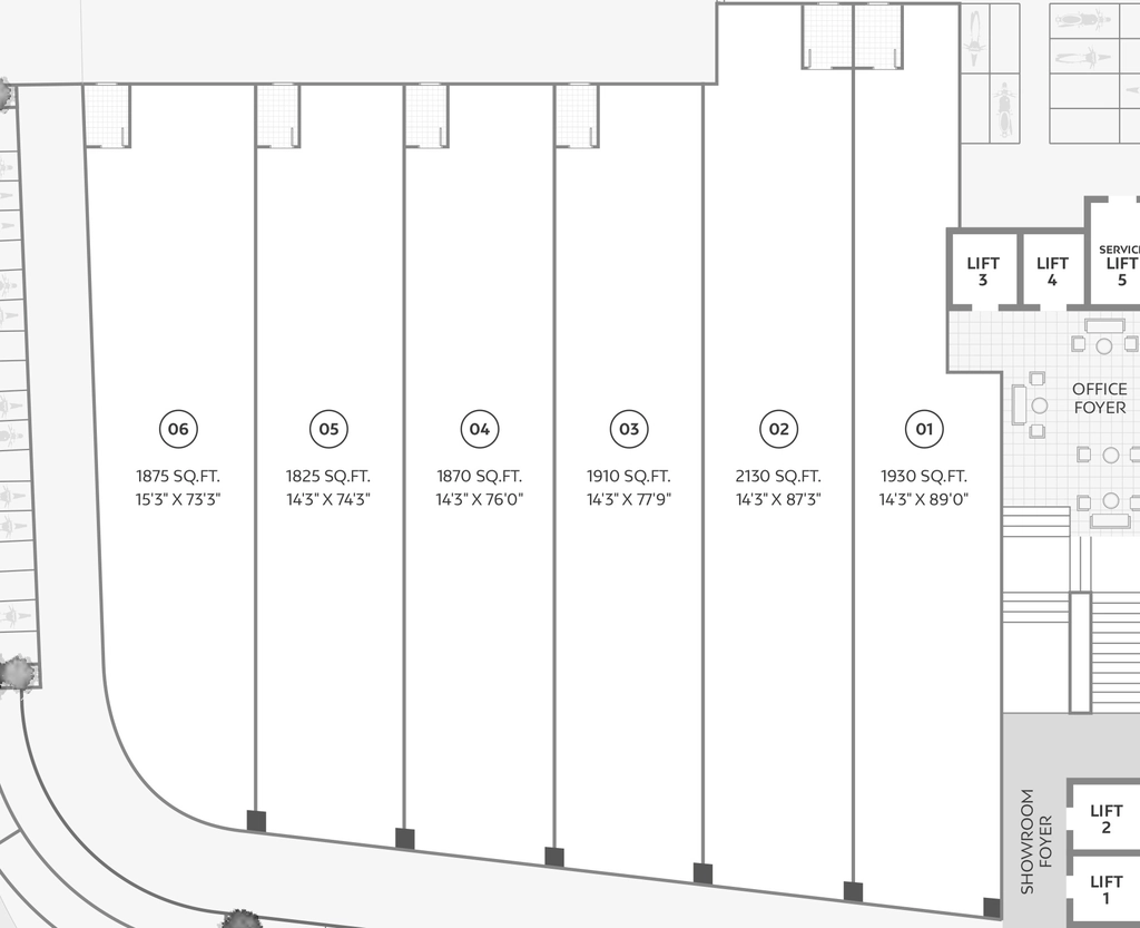 Floor Plan of D and C Majestic in Ellisbridge, Ahmedabad - Image 318664
