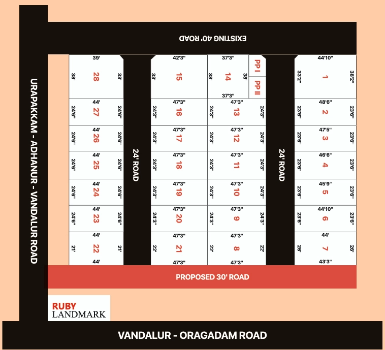 Master Plan of Value The Madras Avenue in Mannivakkam, Chennai - Image 321365