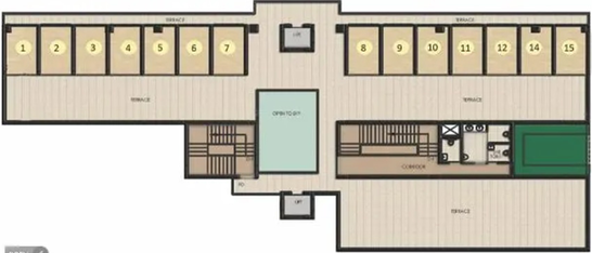 Floor Plan of SVG Galleria in Sector 131, Noida - Image 304916