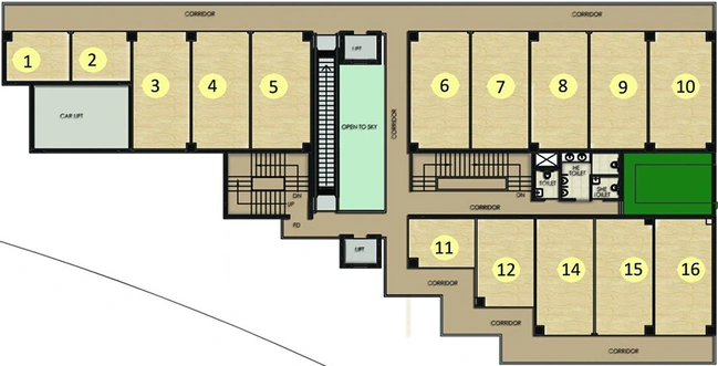 Floor Plan of SVG Galleria in Sector 131, Noida - Image 304915