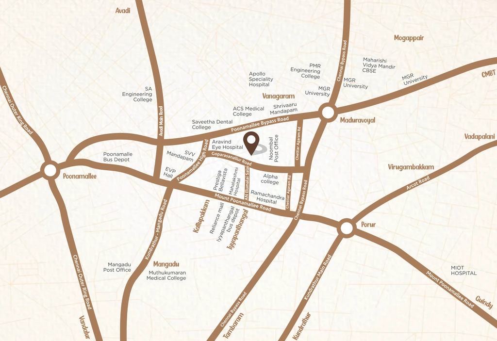 Location of Value Serasa Eden in Iyyappanthangal, Chennai - Image 321566