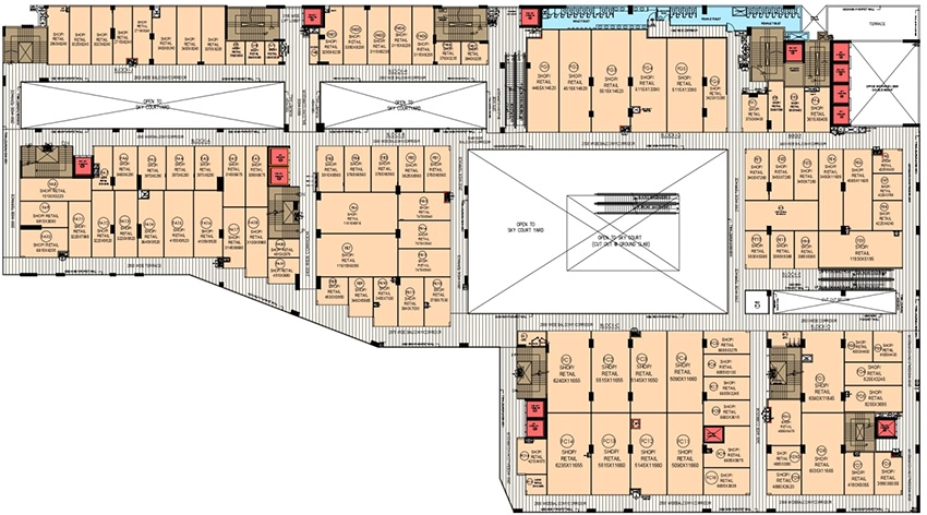 Floor Plan of DLF Summit Plaza in Sector 54, Gurgaon - Image 366434