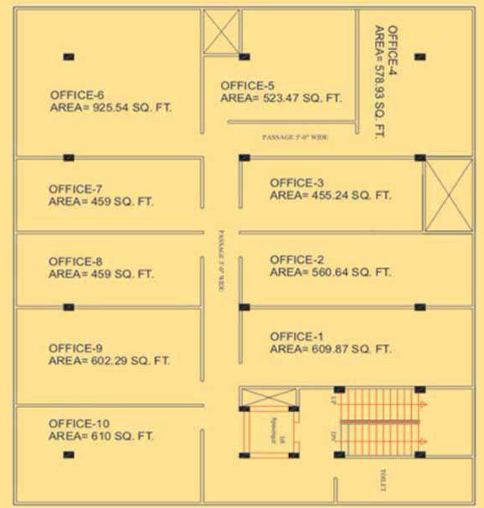 Floor Plan of Migsun Mahaluxmi Square in Indirapuram, Ghaziabad - Image 367725