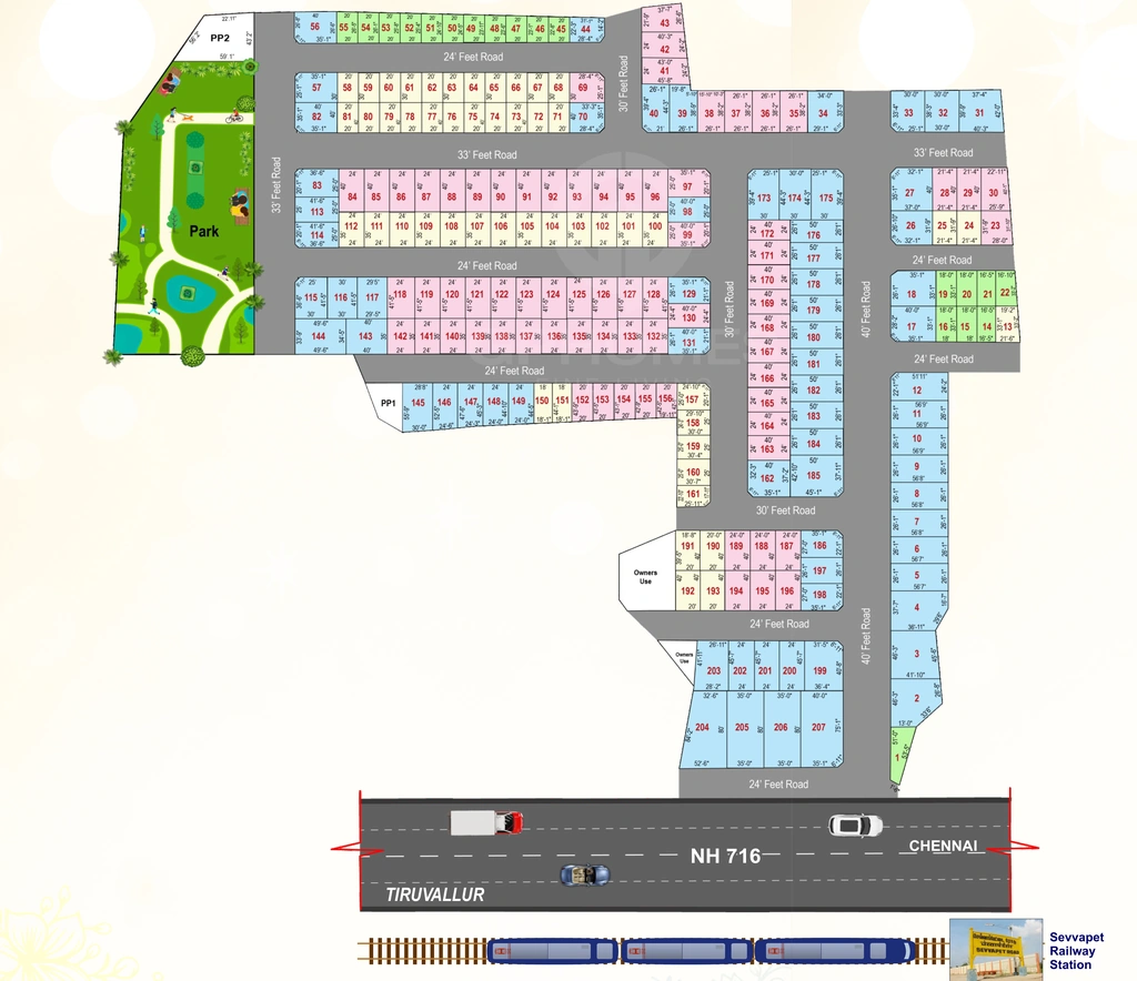 Master Plan of GP Homes Ponbhoomi in Sevvapet, Chennai - Image 322603