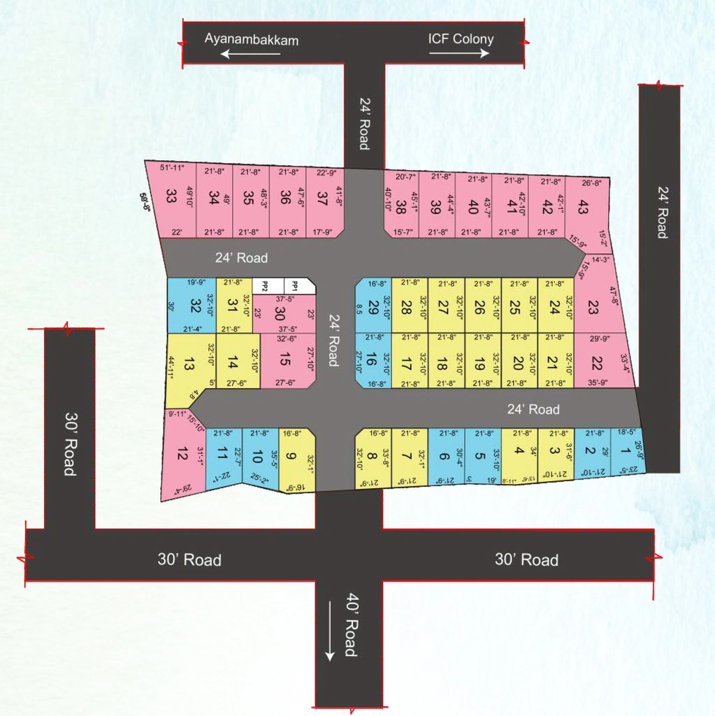 Master Plan of GP Midway Avenue in Ayanambakkam, Chennai - Image 322632