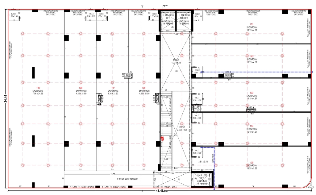 Floor Plan of Aastha The Landmark in Chandkheda, Ahmedabad - Image 362012