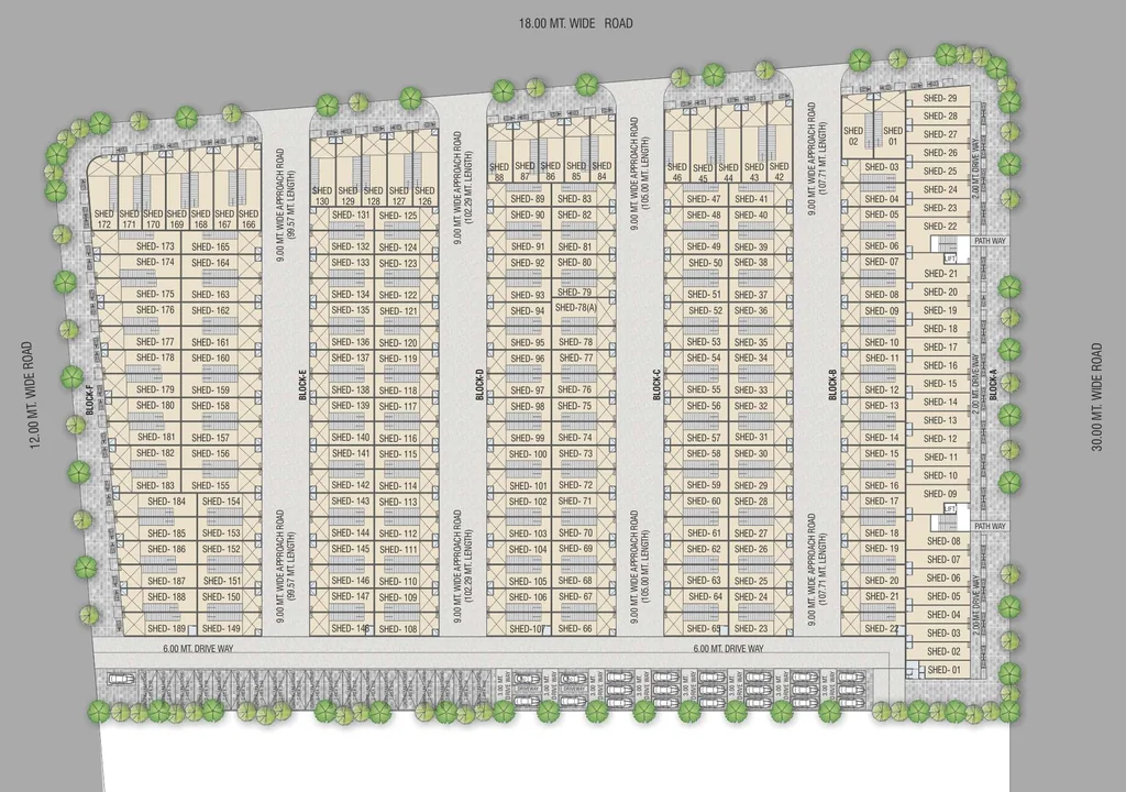 Master Plan of Vahanvati VR Industrial Park in Kathwada, Ahmedabad - Image 364560