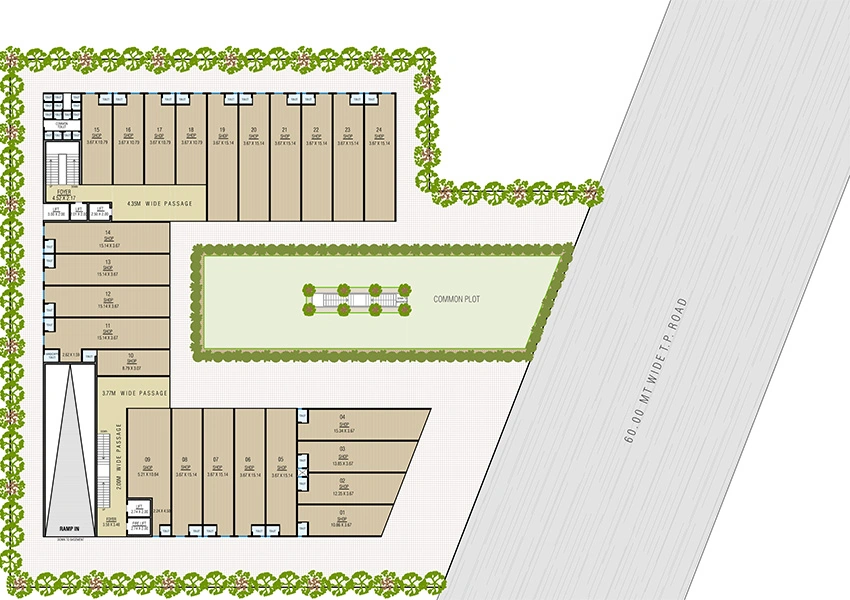 Master Plan of Pavan Titan Business Hub in Kotarpur, Ahmedabad - Image 351878