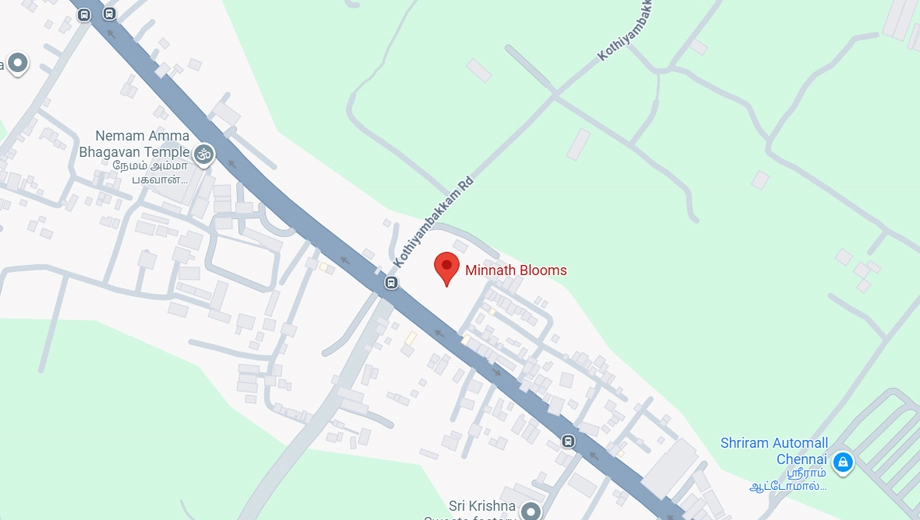 Location of Minnath Blooms in Nemam, Chennai - Image 324374
