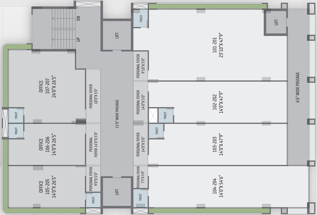 Floor Plan of Eleven The Oracle in Paldi, Ahmedabad - Image 310106