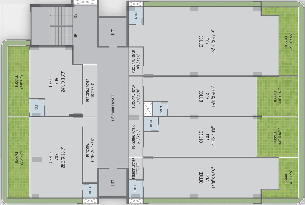 Floor Plan of Eleven The Oracle in Paldi, Ahmedabad - Image 310104