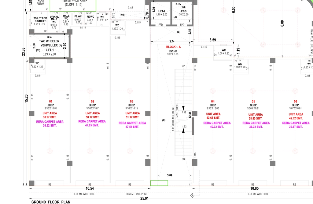 Floor Plan of Virat Square in Kotarpur, Ahmedabad - Image 362399