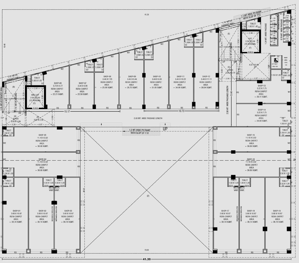 Floor Plan of Siddhanath Stellar Business Centre in Kotarpur, Ahmedabad - Image 362596