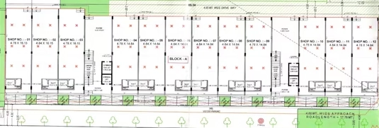 Floor Plan of Jenus Sambhav Business Park in Narol, Ahmedabad - Image 364205