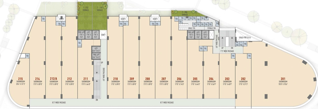 Floor Plan of Aaryan Keshavbaug Capital in Vastrapur, Ahmedabad - Image 313997