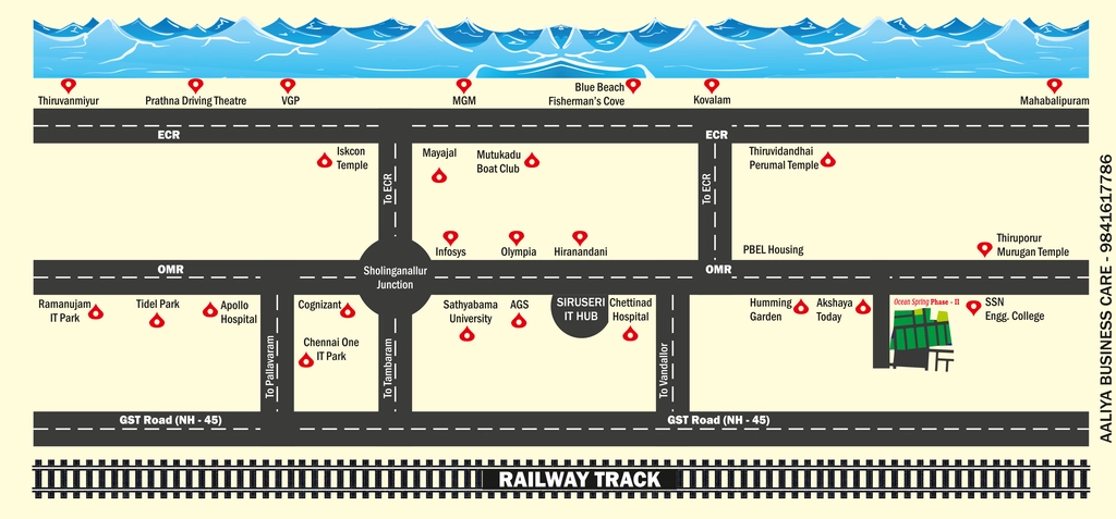 Master Plan of Galaxys Ocean Spring Phase 2 in Thaiyur, Chennai - Image 325073