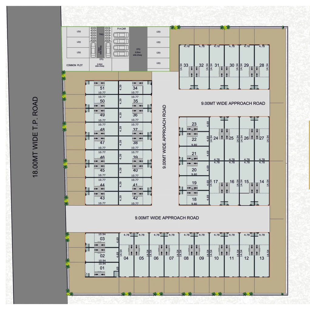 Master Plan of Mangalmurti Industrial Estate in Daskroi, Ahmedabad - Image 361339