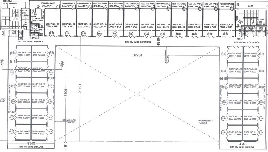 Floor Plan of Rise Shoplex in Techzone 4, Greater Noida - Image 367443