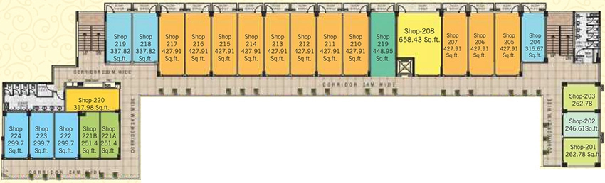 Floor Plan of Pyramid Square 70A in Sector 70A, Gurgaon - Image 367384