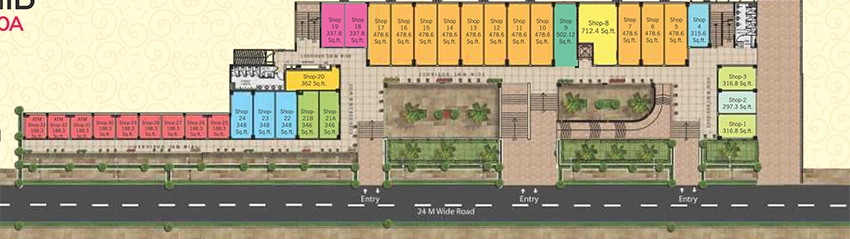 Master Plan of Pyramid Square 70A in Sector 70A, Gurgaon - Image 367383